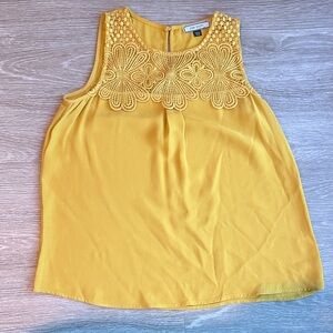 Vince Camuto Sunflower Embroidered Blouse